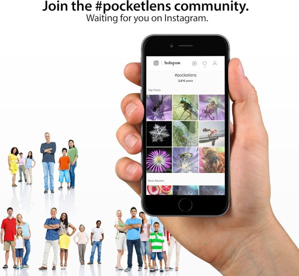 PocketLens 2-in-1 Macro & Wideangle iPhone Camera Lens, Universal Smartphone Accessories for Photography Enthusiasts White - Image 6