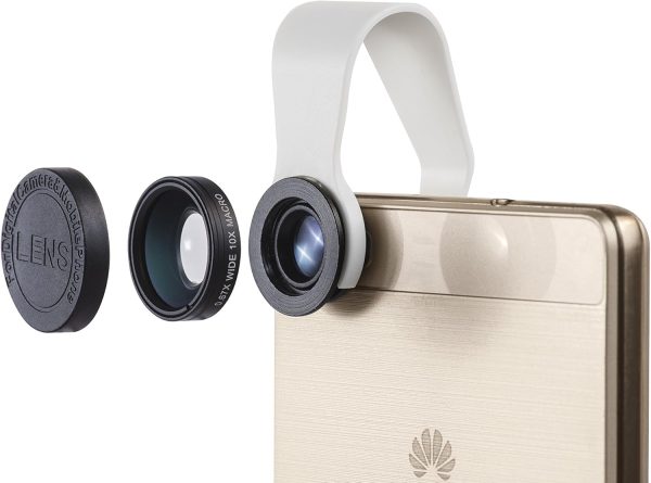 PocketLens 2-in-1 Macro & Wideangle iPhone Camera Lens, Universal Smartphone Accessories for Photography Enthusiasts White - Image 8