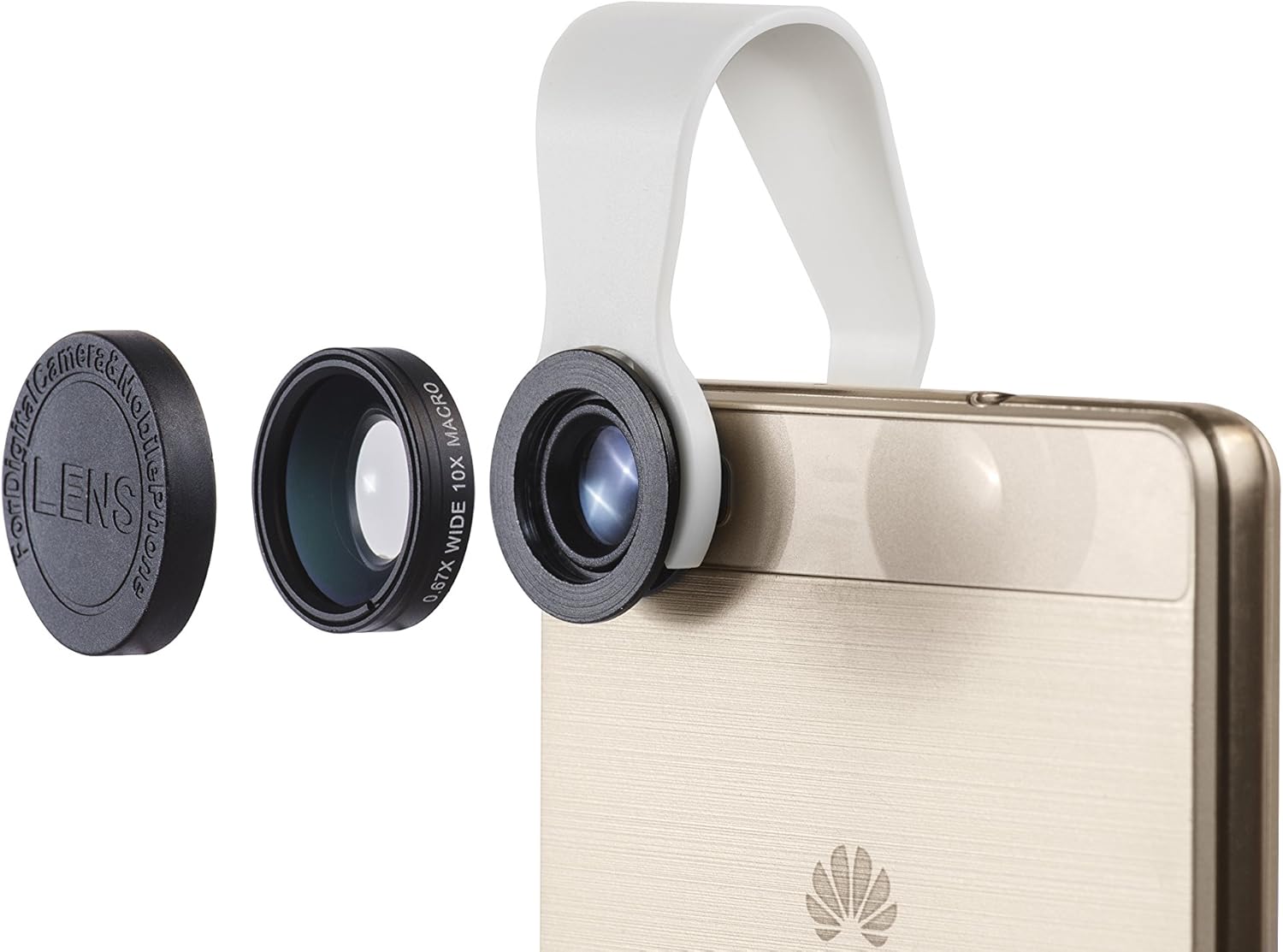 PocketLens 2-in-1 Macro & Wideangle iPhone Camera Lens, Universal Smartphone Accessories for Photography Enthusiasts White - Image 8